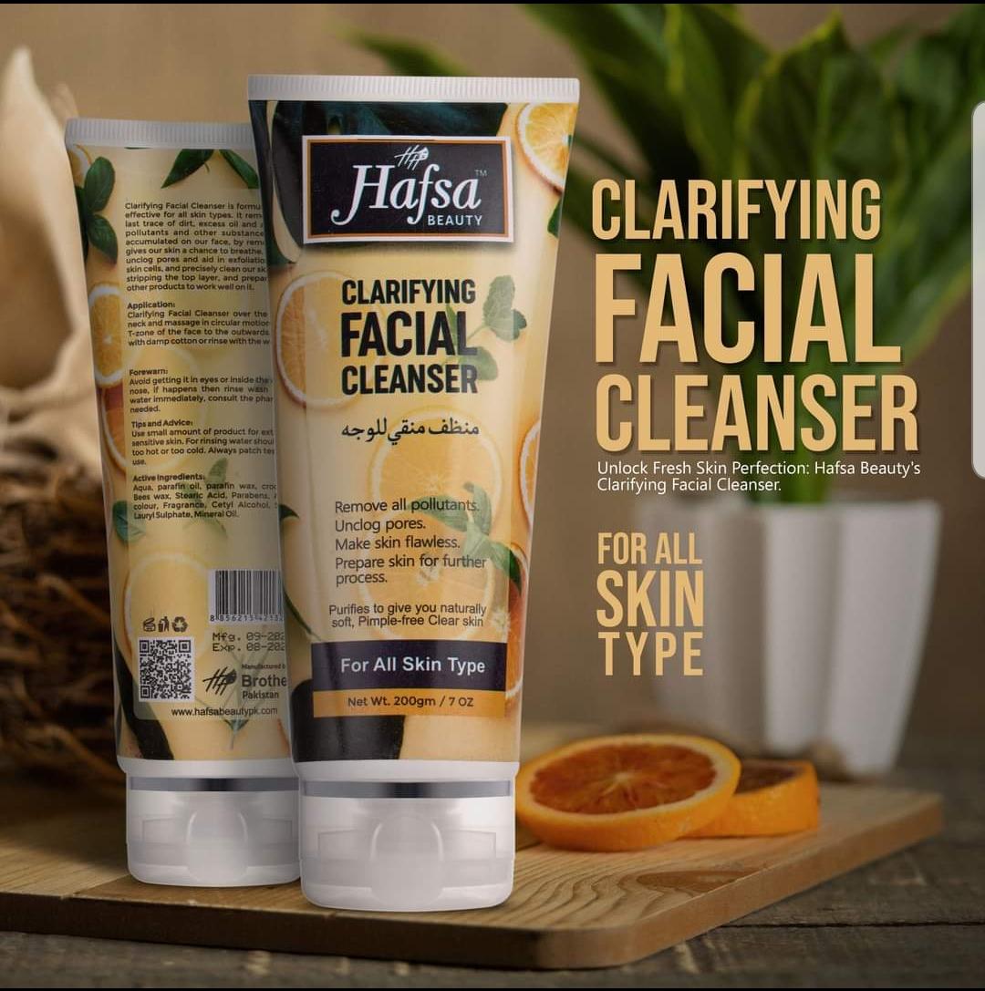 HAFSA BEAUTY CLARIFYING FACIAL CLEANSER 200ML