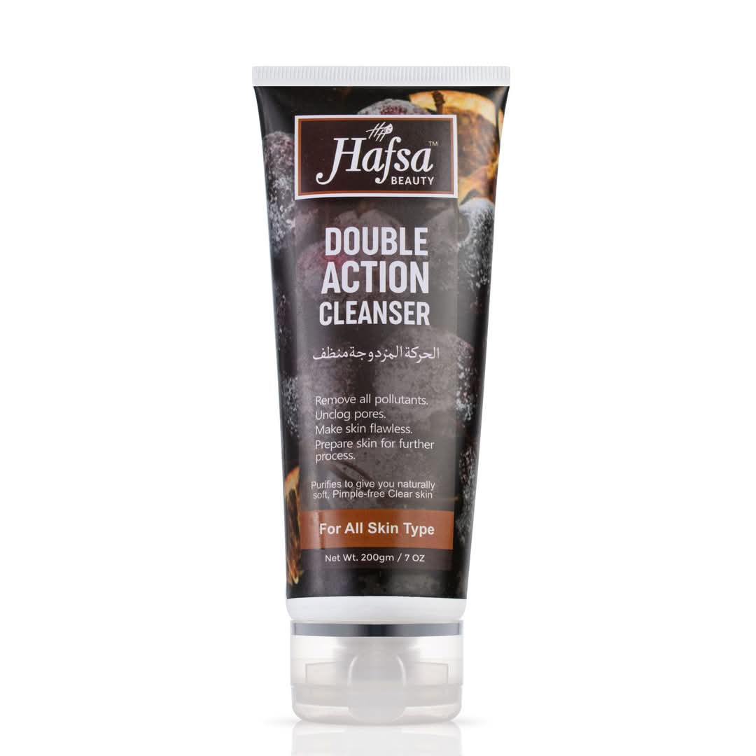 HAFSA BEAUTY DOUBLE ACTION CLEANSER 200ML