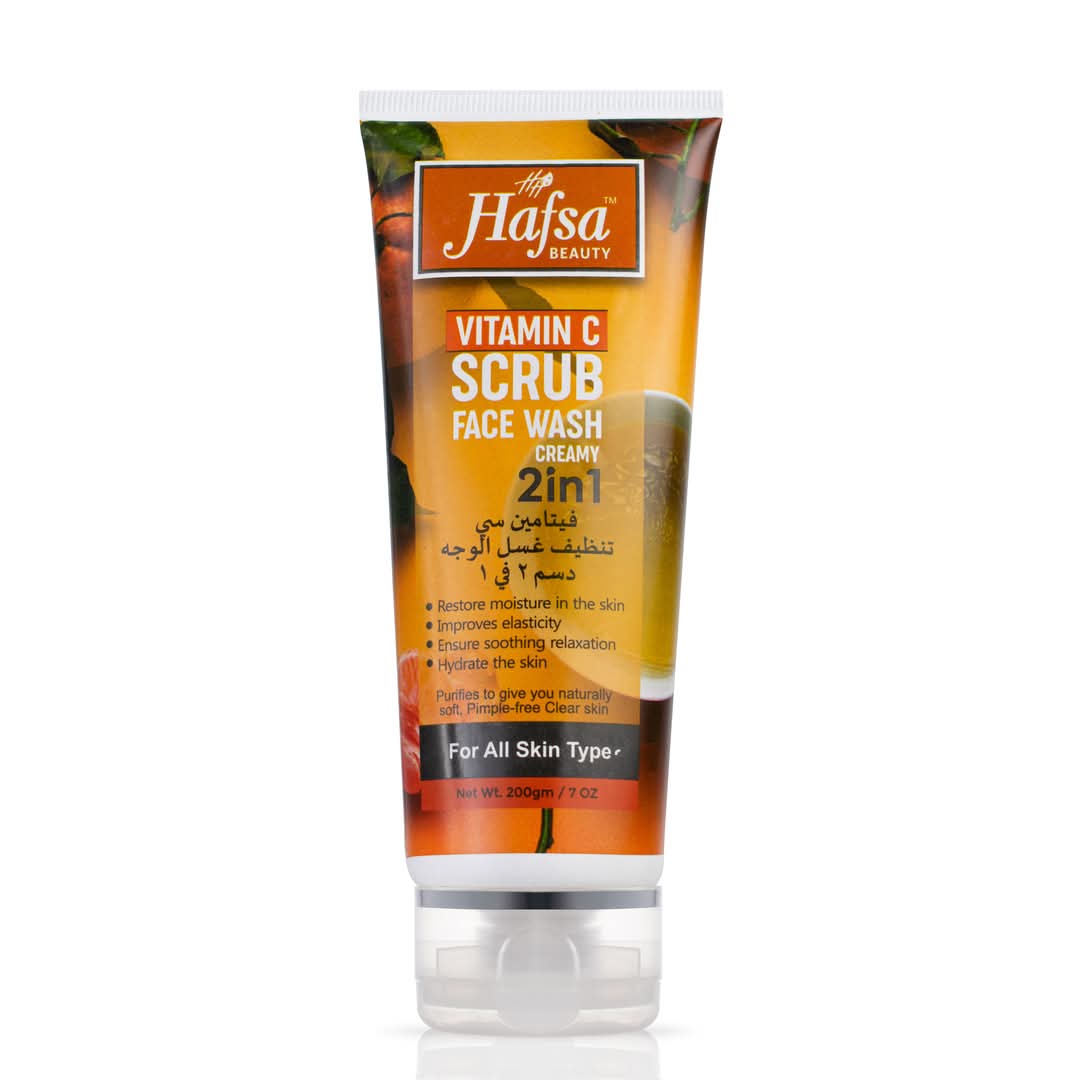 HAFSA BEAUTY VITAMIN C WASH+SCRUB (2 in 1) 200ML