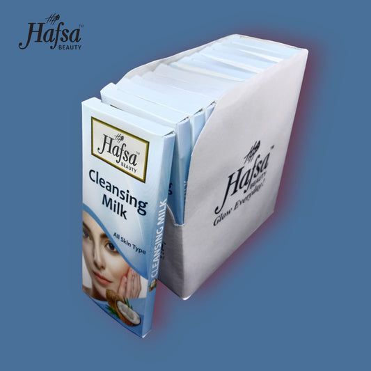 HAFSA BEAUTY CLEANSING MILK (Pack of 6) 25GM