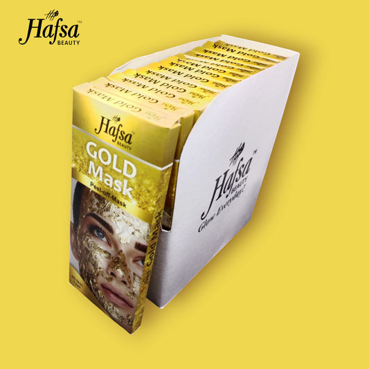 HAFSA BEAUTY GOLD MASK (Pack of 6) 25GM