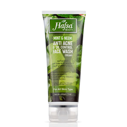 HAFSA BEAUTY Mint & Neem Anti Acne Wash 200ML